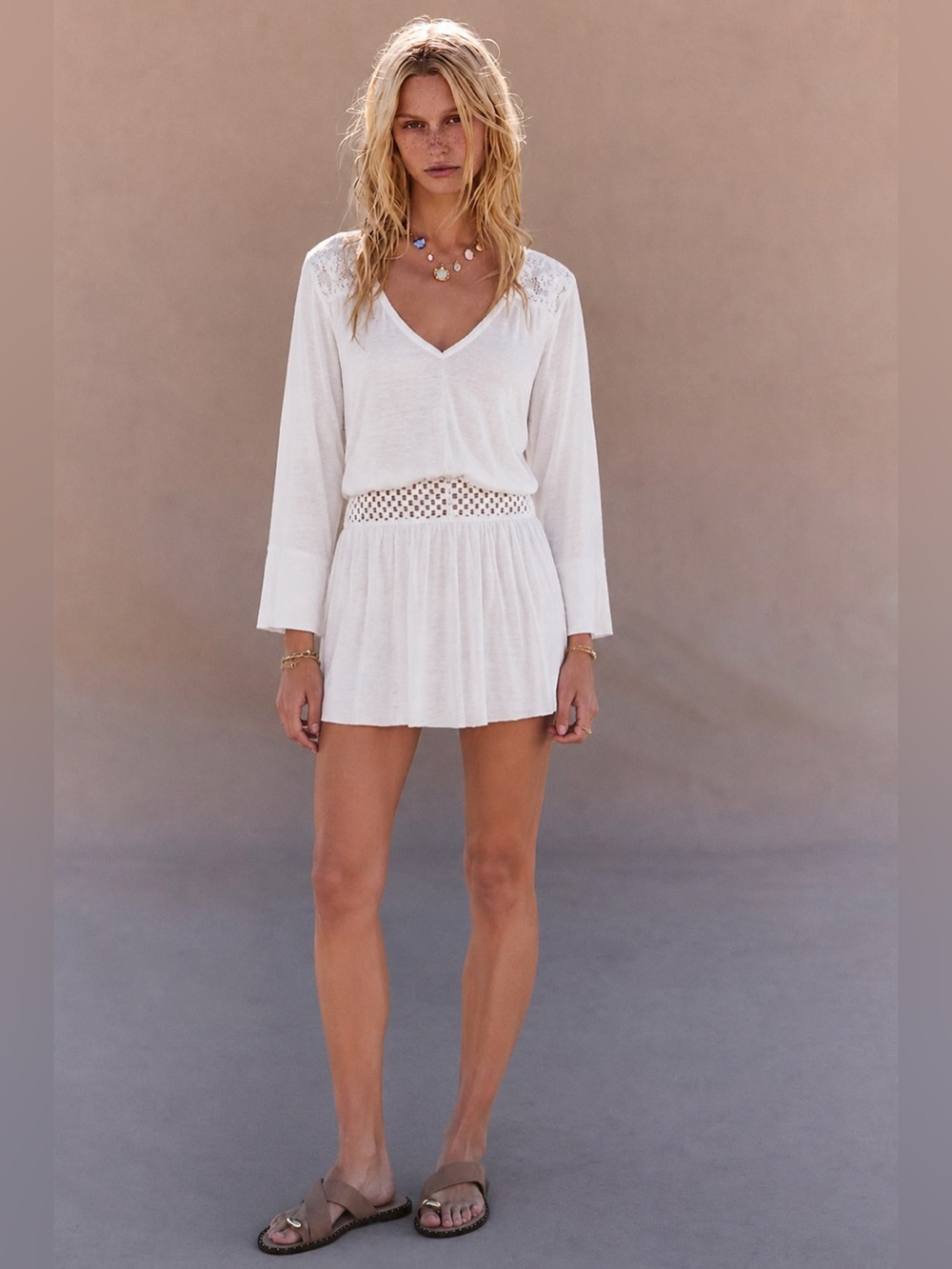 FREE PEOPLE Moonlight Romantic In Ivory